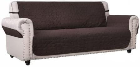 imageAmeritex Couch Sofa Slipcover 100 Waterproof Nonslip Quilted Furniture Protector Slipcover for Dogs Children Pets Sofa Slipcover Machine Washable Light Grey 68quotChocolate