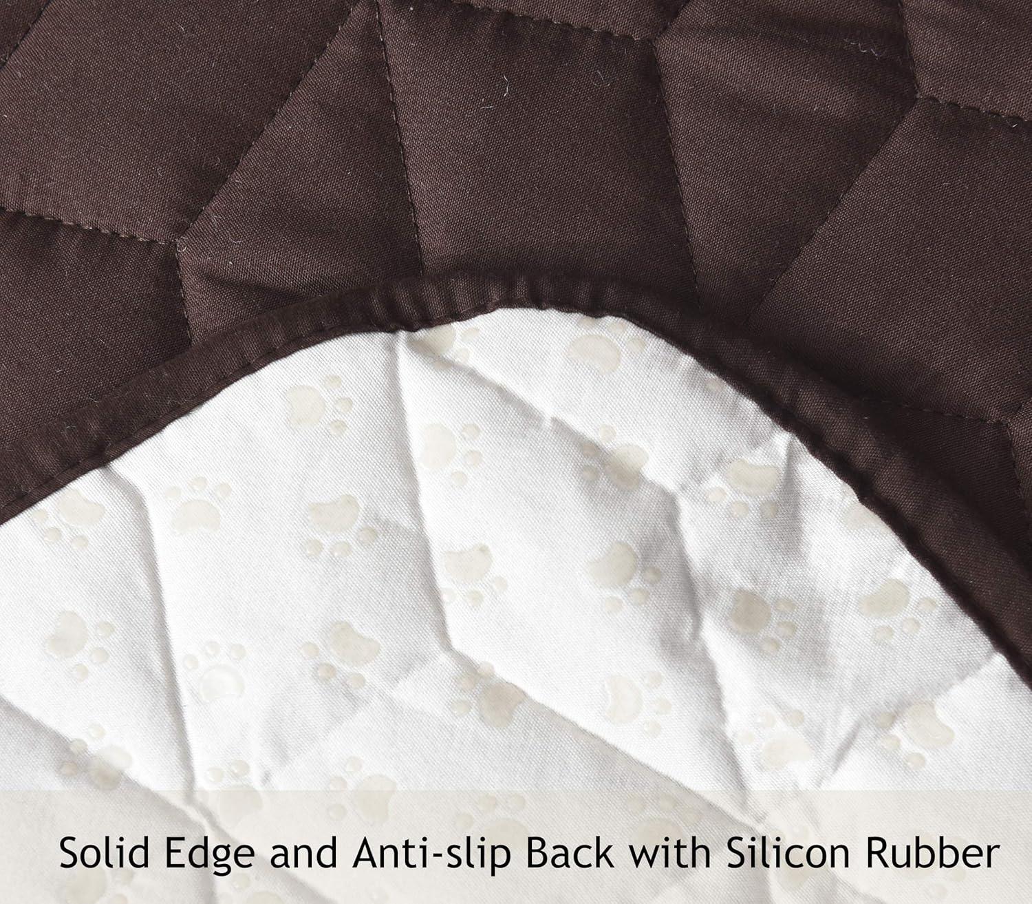 imageAmeritex Couch Sofa Slipcover 100 Waterproof Nonslip Quilted Furniture Protector Slipcover for Dogs Children Pets Sofa Slipcover Machine Washable Light Grey 68quotChocolate