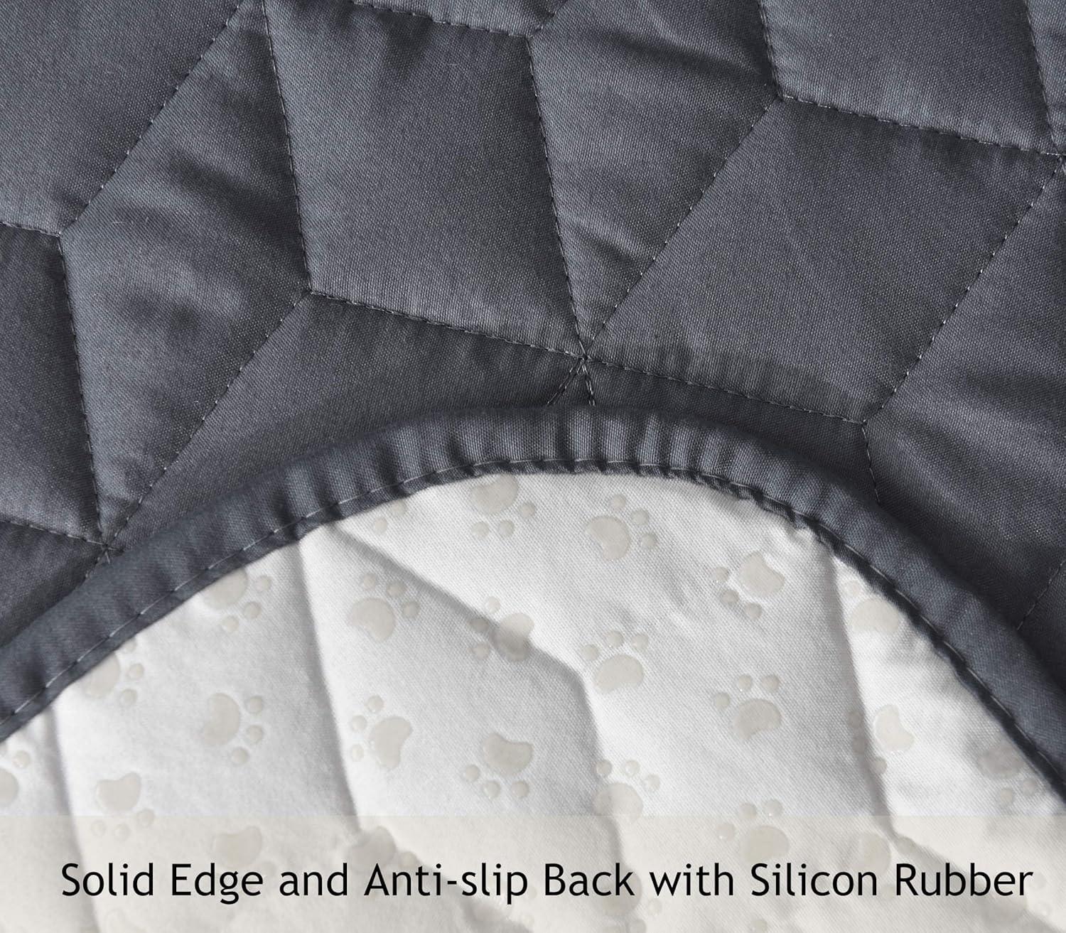 imageAmeritex Couch Sofa Slipcover 100 Waterproof Nonslip Quilted Furniture Protector Slipcover for Dogs Children Pets Sofa Slipcover Machine Washable Light Grey 68quotLight Grey