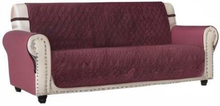 imageAmeritex Couch Sofa Slipcover 100 Waterproof Nonslip Quilted Furniture Protector Slipcover for Dogs Children Pets Sofa Slipcover Machine Washable Light Grey 68quotBurgundy