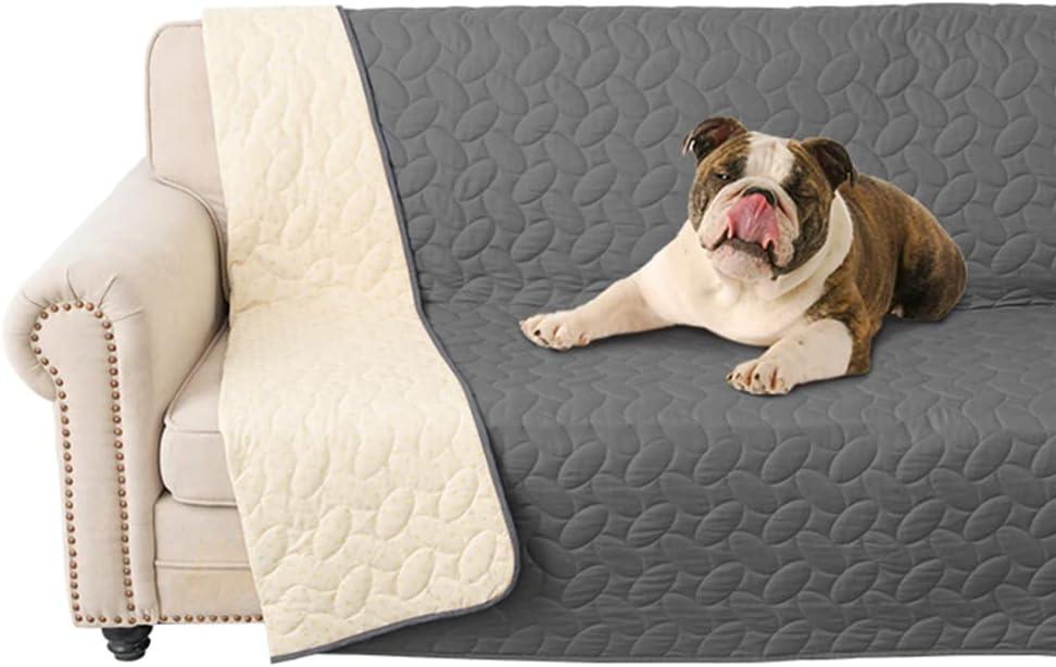 imageAmeritex Pet Bed Cover Dog Bed Blanket for Sofa and Furniture Waterproof New Pattern Design 52x82 Inch BeigeDarkgrey