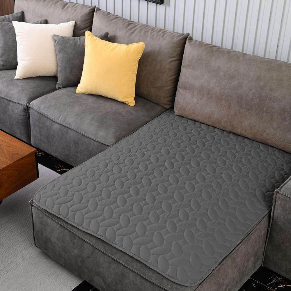 imageAmeritex Pet Bed Cover Dog Bed Blanket for Sofa and Furniture Waterproof New Pattern Design 52x82 Inch BeigeDarkgrey