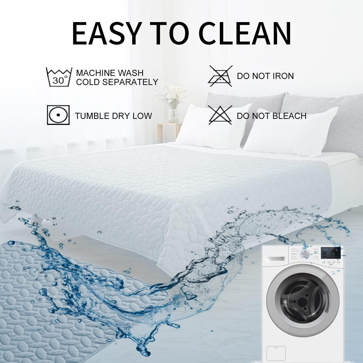 imageAmeritex Pet Bed Cover Dog Bed Blanket for Sofa and Furniture Waterproof New Pattern Design 52x82 Inch BeigeLightblue