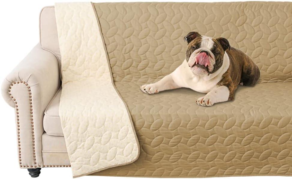 imageAmeritex Pet Bed Cover Dog Bed Blanket for Sofa and Furniture Waterproof New Pattern Design 52x82 Inch BeigeSand