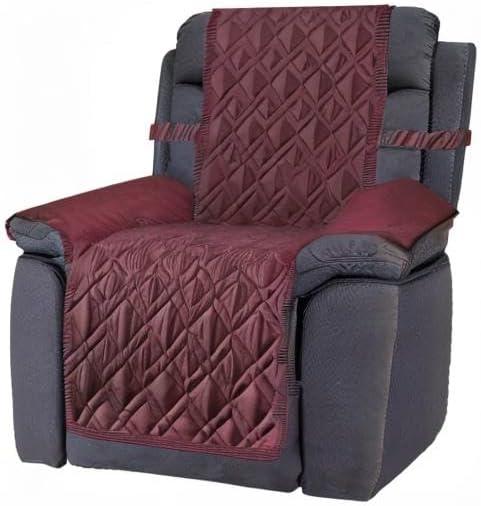 imageAmeritex Waterproof Nonslip Recliner Cover Stay in Place Dog Chair Cover Furniture Protector Ideal Recliner Slipcovers for Pets and Kids Pink 23quotBurgundy