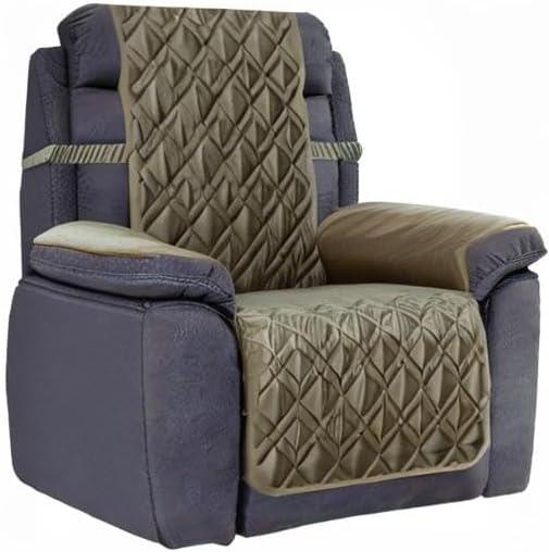 imageAmeritex Waterproof Nonslip Recliner Cover Stay in Place Dog Chair Cover Furniture Protector Ideal Recliner Slipcovers for Pets and Kids Pink 23quotGreen
