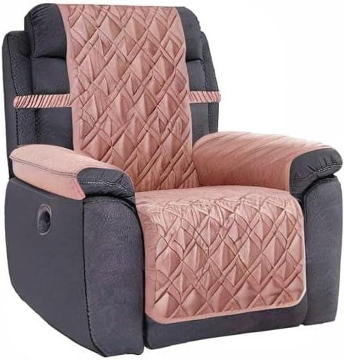 imageAmeritex Waterproof Nonslip Recliner Cover Stay in Place Dog Chair Cover Furniture Protector Ideal Recliner Slipcovers for Pets and Kids Pink 23quotPink