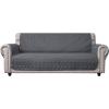 imageAmeritex Couch Sofa Slipcover 100 Waterproof Nonslip Quilted Furniture Protector Slipcover for Dogs Children Pets Sofa Slipcover Machine Washable Light Grey 68quotDark Grey