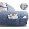 imageAmeritex Couch Sofa Slipcover 100 Waterproof Nonslip Quilted Furniture Protector Slipcover for Dogs Children Pets Sofa Slipcover Machine Washable Light Grey 68quotStone Blue