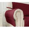 imageAmeritex Loveseat Cover WaterResistant Quilted Furniture Protector with Back Nonslip Paws Slipcover for Dogs Kids Pets Loveseat Slipcover Stay in Place for Leather 46quot BeigeBurgundy