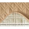 imageAmeritex Loveseat Cover WaterResistant Quilted Furniture Protector with Back Nonslip Paws Slipcover for Dogs Kids Pets Loveseat Slipcover Stay in Place for Leather 46quot BeigeSand
