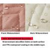 imageAmeritex Loveseat Cover WaterResistant Quilted Furniture Protector with Back Nonslip Paws Slipcover for Dogs Kids Pets Loveseat Slipcover Stay in Place for Leather 46quot BeigePink