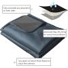 imageAmeritex Pet Bed Blanket Reversible 100 Waterproof Velvet Super Soft for Sofa and Bed 82x102 Inches Light GreyGreyBluedarkgrey