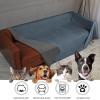 imageAmeritex Pet Bed Blanket Reversible 100 Waterproof Velvet Super Soft for Sofa and Bed 82x102 Inches Light GreyGreyBluedarkgrey