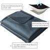 imageAmeritex Pet Bed Blanket Reversible 100 Waterproof Velvet Super Soft for Sofa and Bed 82x102 Inches Light GreyGreyBluenavyblue