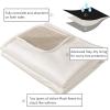 imageAmeritex Pet Bed Blanket Reversible 100 Waterproof Velvet Super Soft for Sofa and Bed 82x102 Inches Light GreyGreyCreambeige