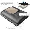 imageAmeritex Pet Bed Blanket Reversible 100 Waterproof Velvet Super Soft for Sofa and Bed 82x102 Inches Light GreyGreyLight Greybeige