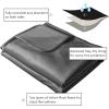 imageAmeritex Pet Bed Blanket Reversible 100 Waterproof Velvet Super Soft for Sofa and Bed 82x102 Inches Light GreyGreyLight Greygrey