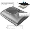 imageAmeritex Pet Bed Blanket Reversible 100 Waterproof Velvet Super Soft for Sofa and Bed 82x102 Inches Light GreyGreySilvergreygrey