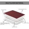 imageAmeritex Pet Bed Cover Dog Bed Blanket for Sofa and Furniture Waterproof New Pattern Design 52x82 Inch BeigeBurgundy