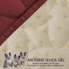 imageAmeritex Pet Bed Cover Dog Bed Blanket for Sofa and Furniture Waterproof New Pattern Design 52x82 Inch BeigeBurgundy
