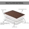 imageAmeritex Pet Bed Cover Dog Bed Blanket for Sofa and Furniture Waterproof New Pattern Design 52x82 Inch BeigeChocolate