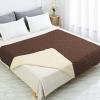 imageAmeritex Pet Bed Cover Dog Bed Blanket for Sofa and Furniture Waterproof New Pattern Design 52x82 Inch BeigeChocolate