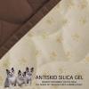 imageAmeritex Pet Bed Cover Dog Bed Blanket for Sofa and Furniture Waterproof New Pattern Design 52x82 Inch BeigeChocolate