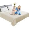 imageAmeritex Pet Bed Cover Dog Bed Blanket for Sofa and Furniture Waterproof New Pattern Design 52x82 Inch BeigeIvory