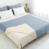 imageAmeritex Pet Bed Cover Dog Bed Blanket for Sofa and Furniture Waterproof New Pattern Design 52x82 Inch BeigeLightblue