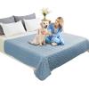 imageAmeritex Pet Bed Cover Dog Bed Blanket for Sofa and Furniture Waterproof New Pattern Design 52x82 Inch BeigeLightblue
