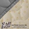 imageAmeritex Pet Bed Cover Dog Bed Blanket for Sofa and Furniture Waterproof New Pattern Design 52x82 Inch BeigeLightgrey