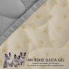 imageAmeritex Pet Bed Cover Dog Bed Blanket for Sofa and Furniture Waterproof New Pattern Design 52x82 Inch BeigeLightgrey