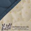 imageAmeritex Pet Bed Cover Dog Bed Blanket for Sofa and Furniture Waterproof New Pattern Design 52x82 Inch BeigeNavyblue