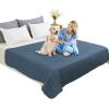 imageAmeritex Pet Bed Cover Dog Bed Blanket for Sofa and Furniture Waterproof New Pattern Design 52x82 Inch BeigeNavyblue