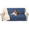imageAmeritex Pet Bed Cover Dog Bed Blanket for Sofa and Furniture Waterproof New Pattern Design 52x82 Inch BeigeNavyblue