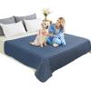 imageAmeritex Pet Bed Cover Dog Bed Blanket for Sofa and Furniture Waterproof New Pattern Design 52x82 Inch BeigeNavyblue