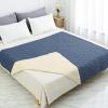 imageAmeritex Pet Bed Cover Dog Bed Blanket for Sofa and Furniture Waterproof New Pattern Design 52x82 Inch BeigeNavyblue