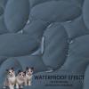 imageAmeritex Pet Bed Cover Dog Bed Blanket for Sofa and Furniture Waterproof New Pattern Design 52x82 Inch BeigeNavyblue