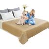 imageAmeritex Pet Bed Cover Dog Bed Blanket for Sofa and Furniture Waterproof New Pattern Design 52x82 Inch BeigeSand