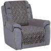 imageAmeritex Waterproof Nonslip Recliner Cover Stay in Place Dog Chair Cover Furniture Protector Ideal Recliner Slipcovers for Pets and Kids Pink 23quotDark Grey