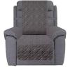 imageAmeritex Waterproof Nonslip Recliner Cover Stay in Place Dog Chair Cover Furniture Protector Ideal Recliner Slipcovers for Pets and Kids Pink 23quotDark Grey