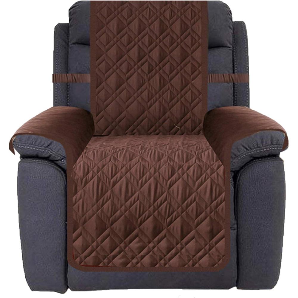imageAmeritex Waterproof Nonslip Recliner Cover Stay in Place Dog Chair Cover Furniture Protector Ideal Recliner Slipcovers for Pets and Kids Pink 23quotChocolate