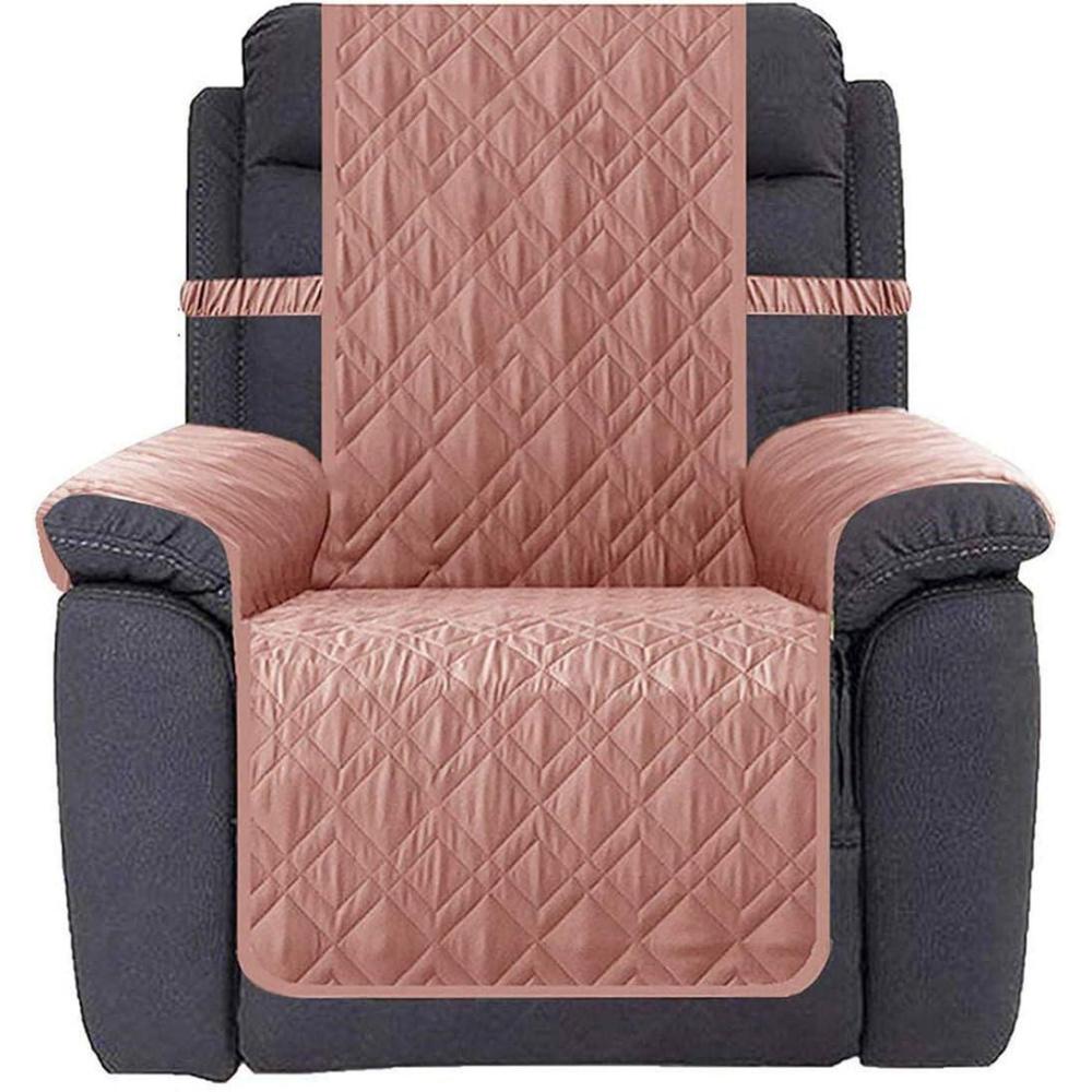 imageAmeritex Waterproof Nonslip Recliner Cover Stay in Place Dog Chair Cover Furniture Protector Ideal Recliner Slipcovers for Pets and Kids Pink 23quotPink