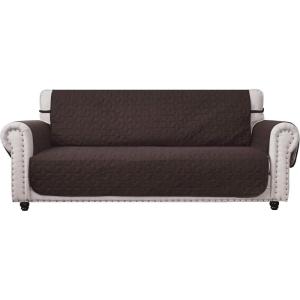 imageAmeritex Couch Sofa Slipcover 100 Waterproof Nonslip Quilted Furniture Protector Slipcover for Dogs Children Pets Sofa Slipcover Machine Washable Light Grey 68quotChocolate