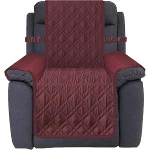 imageAmeritex Waterproof Nonslip Recliner Cover Stay in Place Dog Chair Cover Furniture Protector Ideal Recliner Slipcovers for Pets and Kids Pink 23quotBurgundy